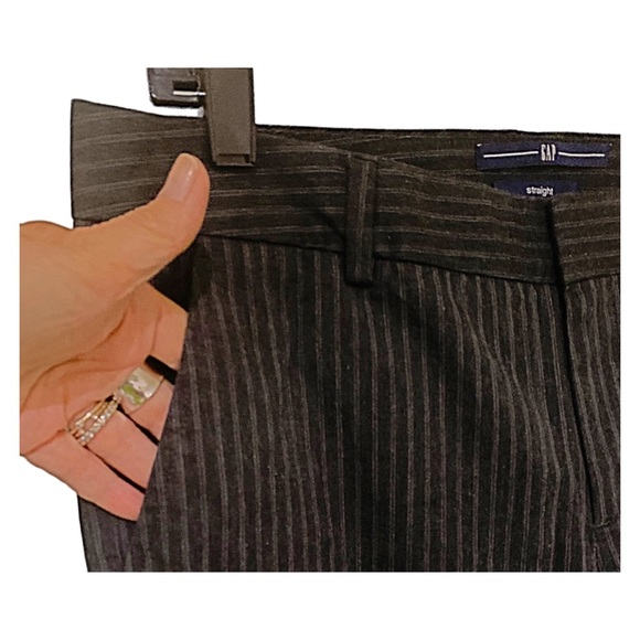 GAP Trousers Straight Up pinstripe Trousers Size 6 - Picture 3 of 7